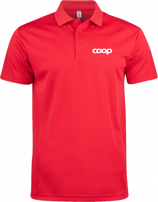 Clique - Coop Golf Polo - Czerwony