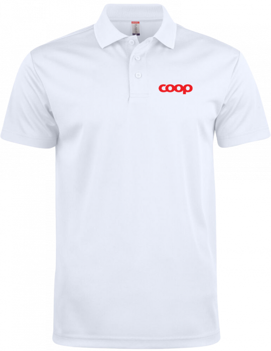 Clique - Coop Golf Polo - White