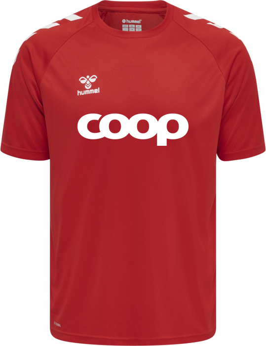 Hummel - Coop Handball T-Shirt Men - True Red & wit