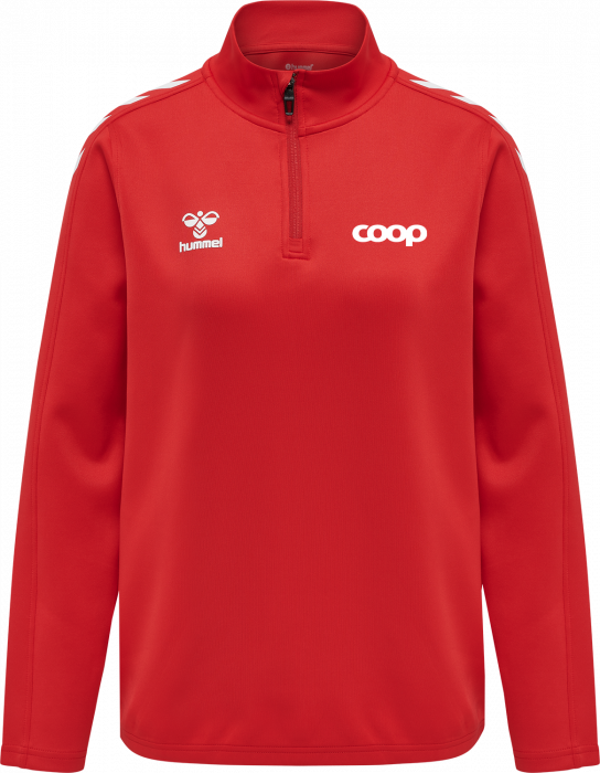 Hummel - Coop Midlayer Women - True Red & branco